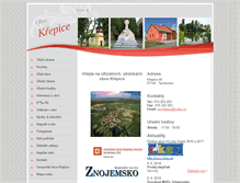 Tablet Screenshot of obec-krepice.cz